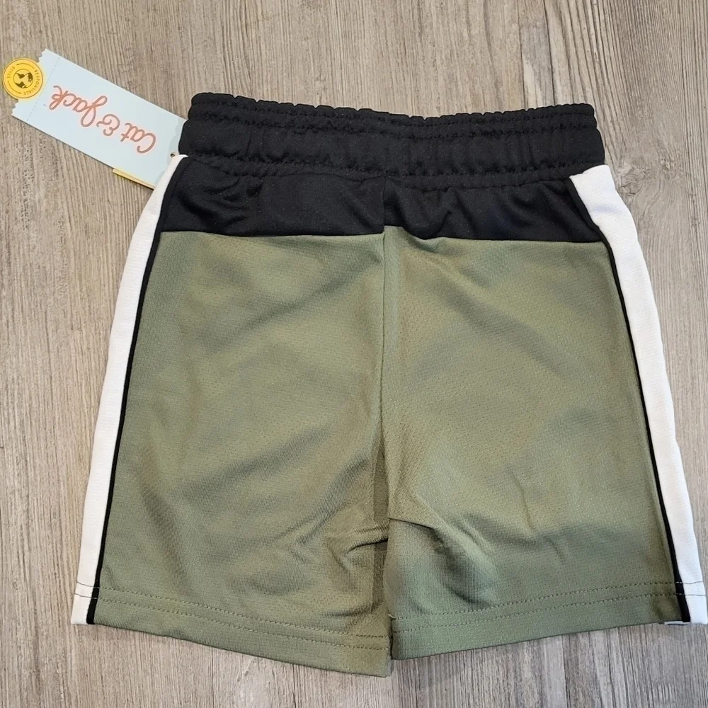 Toddler Boys' Active Jogger Pull-on Shorts with Side Stripes - 2T